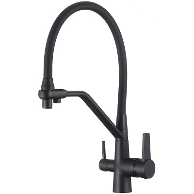 Смеситель для кухни D-Lin D159317-A Черный матовый латунь