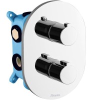 Смеситель для душа Ravak Chrome CR 067.00 X070075 с термостатом Хром латунь встраиваемый
