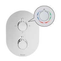Смеситель для душа Ravak Chrome CR 067.00 X070075 с термостатом Хром латунь встраиваемый
