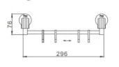 Вешалка для полотенец Frap F33 F3315-4 Хром
