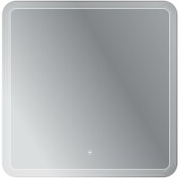 Зеркало Cezares Duet 80 CZR-SPC-DUET-800-800-LED-TCH с подсветкой с лазерной гравировкой и сенсорным выключателем стекло