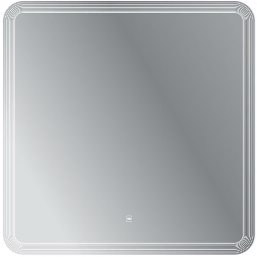 Зеркало Cezares Duet 80 CZR-SPC-DUET-800-800-LED-TCH с подсветкой с лазерной гравировкой и сенсорным выключателем стекло