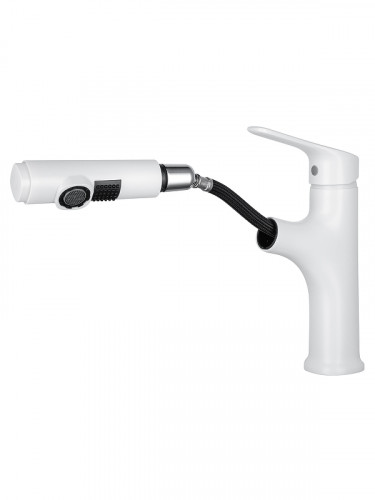 Смеситель для раковины Wonzon &amp; Woghand WW-AE4151-MW цвет Белый матовый