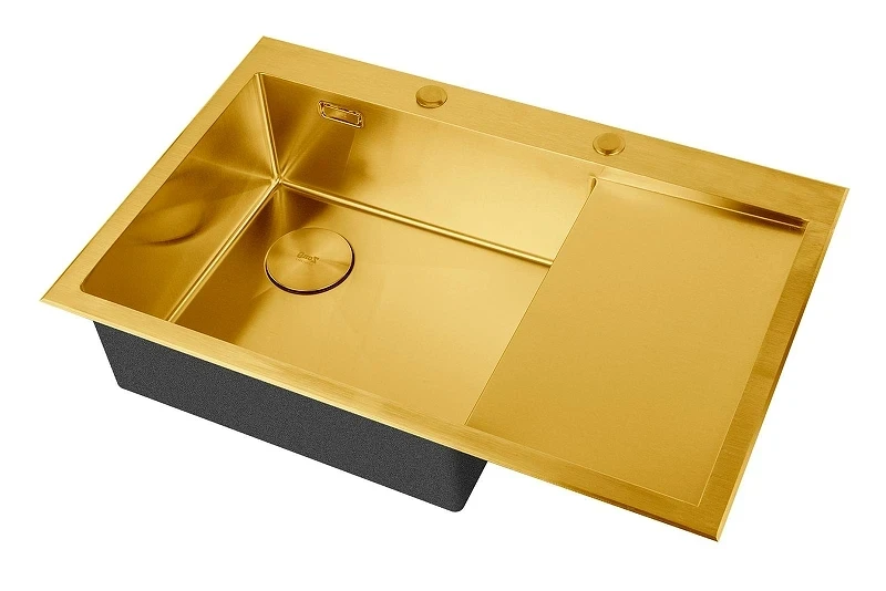 Кухонная мойка ZorG Lux Bronze 78 L LUX 7851-L BRONZE цвет Бронза