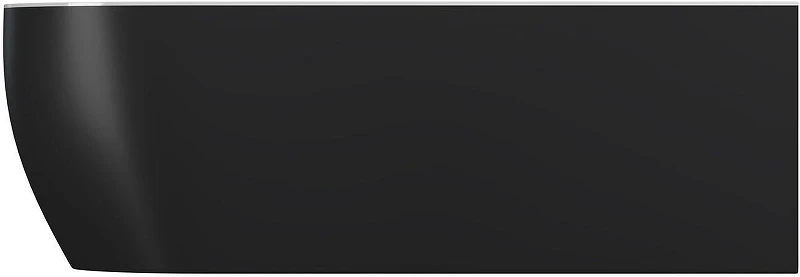 Акриловая ванна Aquanet Family Elegant B 3806-N-GW-MB 180x80 R 293078 цвет Черный матовый Белый