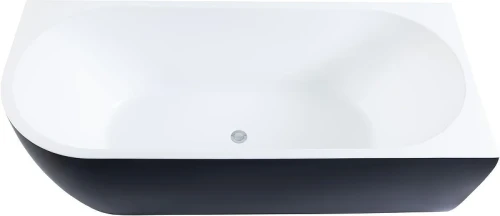 Акриловая ванна Aquanet Family Elegant B 3806-N-GW-MB 180x80 R 293078 цвет Черный матовый Белый