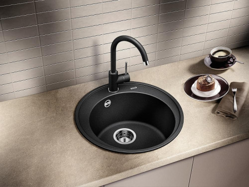 Смеситель для кухни Blanco Mida 526649 цвет Черный матовый