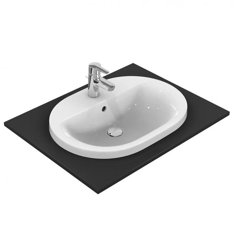 Раковина встраиваемая сверху Ideal Standard Connect 62 E504001 цвет Euro White / Евробелый