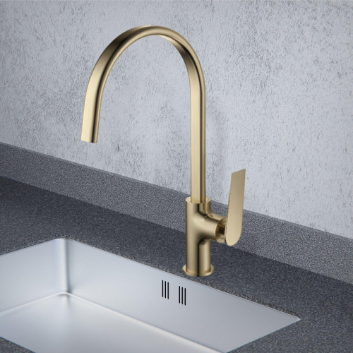 Смеситель для кухни Maretti Campanella CP31RZZ847 цвет Золото-сатин