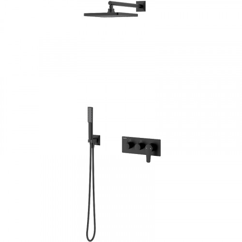 Душевая система Teska Euro-X EX3780 Черный матовый латунь встраиваемый