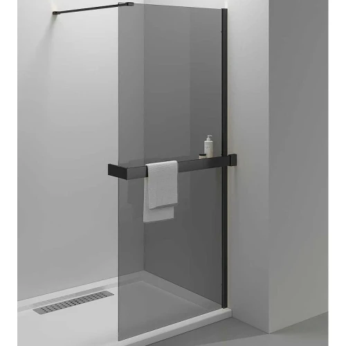 Душевая перегородка Vincea Walk-In HR 90 VSW-4HR900CGB профиль Черный матовый стекло тонированное