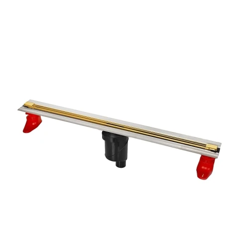 Душевой лоток Berges Super Slim 700 092053 с решеткой цвет Золото глянец