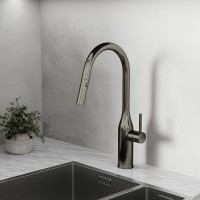 Смеситель для кухни Sancos Grand SC4002GG Вороненная сталь латунь