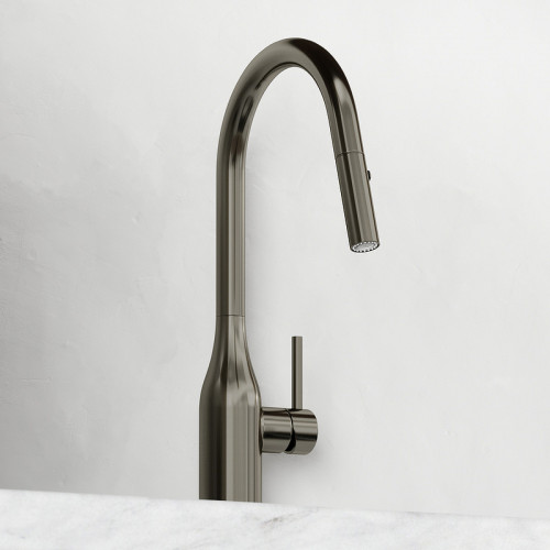 Смеситель для кухни Sancos Grand SC4002GG Вороненная сталь латунь