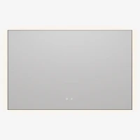 Зеркало Vincea 120 VLM-4F120GM-2 с подсветкой цвет Вороненая сталь