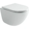 Комплект унитаза Ceramicanova Vogue CN4008T с инсталляцией Tece Now 9400414 с сиденьем Микролифт и Черной матовой клавишей смыва фарфор подвесной