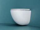 Комплект унитаза Ceramicanova Vogue CN4008T с инсталляцией Tece Now 9400414 с сиденьем Микролифт и Черной матовой клавишей смыва фарфор подвесной
