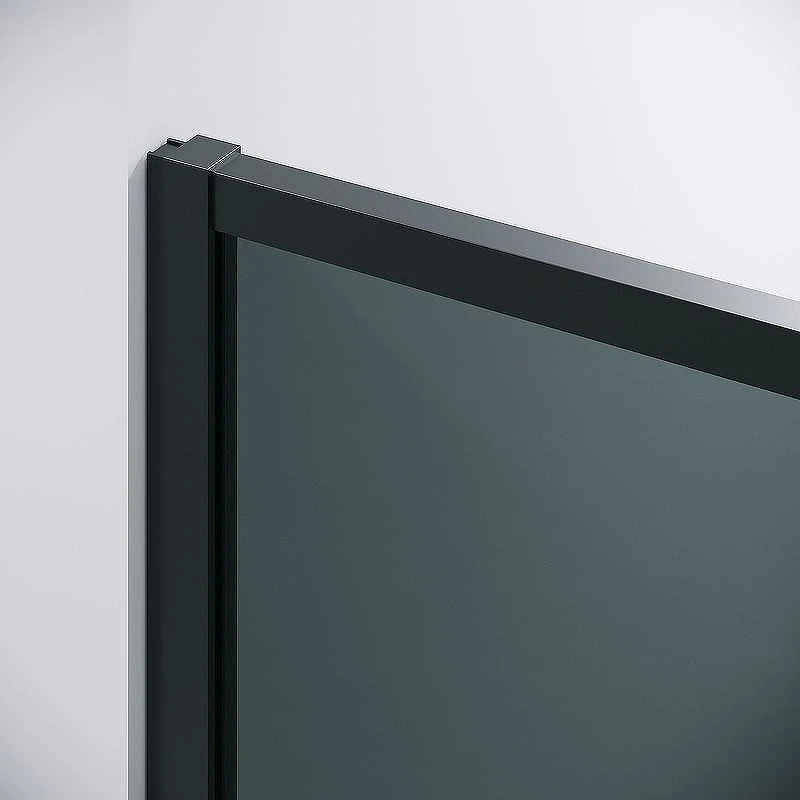 Душевой уголок Grossman Galaxy 130х80 120.K33.01.1380.21.10 профиль Черный матовый стекло тонированное