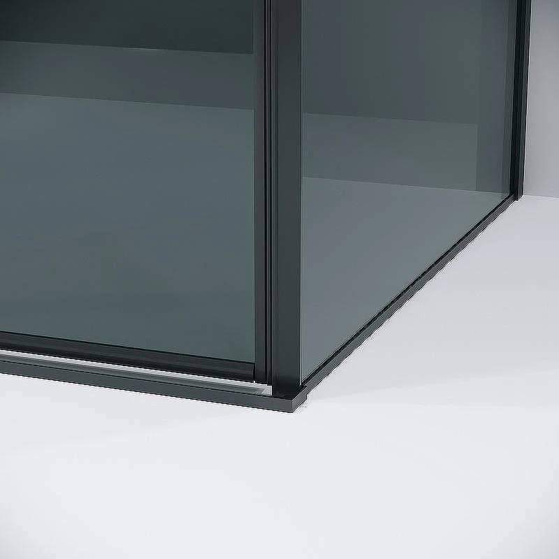 Душевой уголок Grossman Galaxy 130х80 120.K33.01.1380.21.10 профиль Черный матовый стекло тонированное