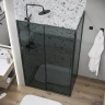 Душевой уголок Grossman Galaxy 130х80 120.K33.01.1380.21.10 профиль Черный матовый стекло тонированное
