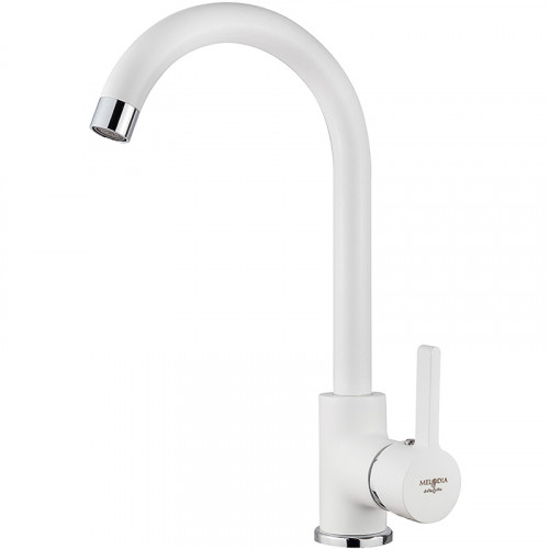 Смеситель для кухни Melodia della vita Ostessa MDV35116_wt Белый латунь