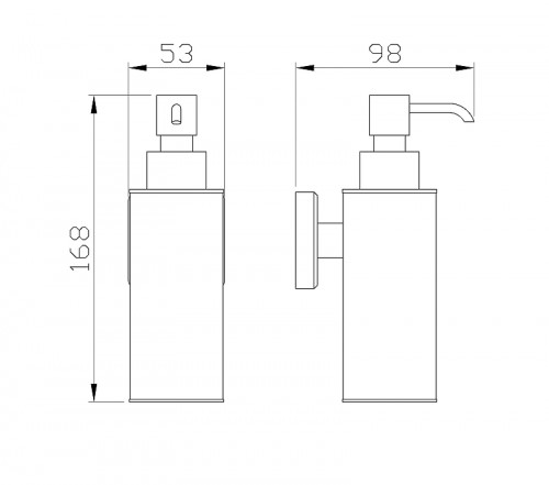 Дозатор жидкого мыла Wonzon &amp; Woghand Roma WW-7232 цвет Бронза