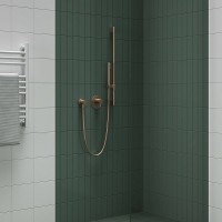 Душевая штанга Ravak 974.60RGB X07P715 Розовое золото латунь на стену