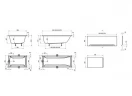 Акриловая ванна Ravak Classic 150x70 C521000000 без гидромассажа
