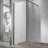 Душевая перегородка Vincea Walk-In 90 VSW-1H900CLB профиль Черный матовый стекло прозрачное