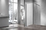 Душевая перегородка Vincea Walk-In 90 VSW-1H900CLB профиль Черный матовый стекло прозрачное
