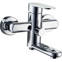 Смеситель для ванны G-Lauf NOB3-A128 Хром цинк на стену