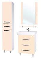 Тумба под раковину Bellezza Рокко 60 4635309660073 Бежевая Белая МДФ / ЛДСП