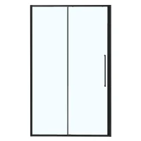 Душевая дверь Azario Shanghai 130 AZ-Y43-130-MB-CL профиль Черный матовый стекло прозрачное