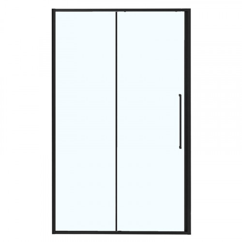 Душевая дверь Azario Shanghai 130 AZ-Y43-130-MB-CL профиль Черный матовый стекло прозрачное