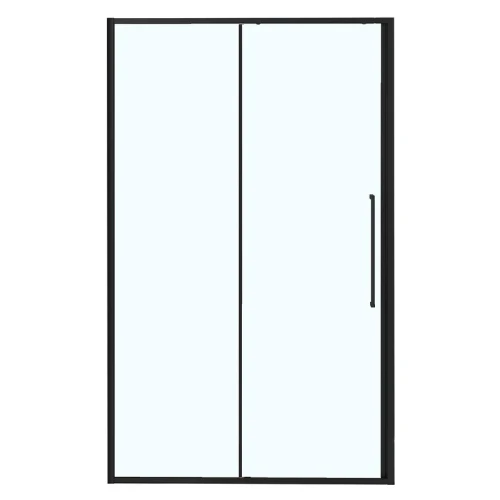 Душевая дверь Azario Shanghai 130 AZ-Y43-130-MB-CL профиль Черный матовый стекло прозрачное