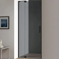 Душевая дверь Cezares Slider 110 SLIDER-B-1-100/110-GRIGIO-NERO профиль Черный матовый стекло тонированное