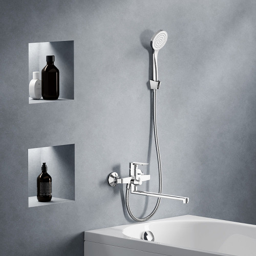 Смеситель для ванны Damixa Apollo 479500000 универсальный Хром латунь на стену