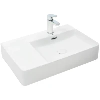 Раковина WeltWasser Elbach 2223 R 60 10000004572 Белый глянец фаянс накладная