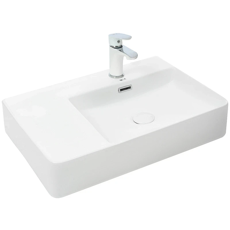 Раковина WeltWasser Elbach 2223 R 60 10000004572 Белый глянец фаянс накладная