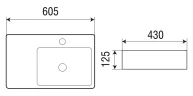 Раковина WeltWasser Elbach 2223 R 60 10000004572 Белый глянец фаянс накладная