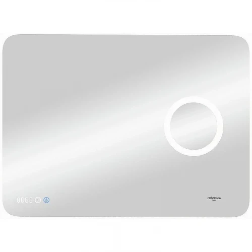 Зеркало Reflexion Point 800х700 RF4513PT с подсветкой с сенсорным выключателем, диммером и часами