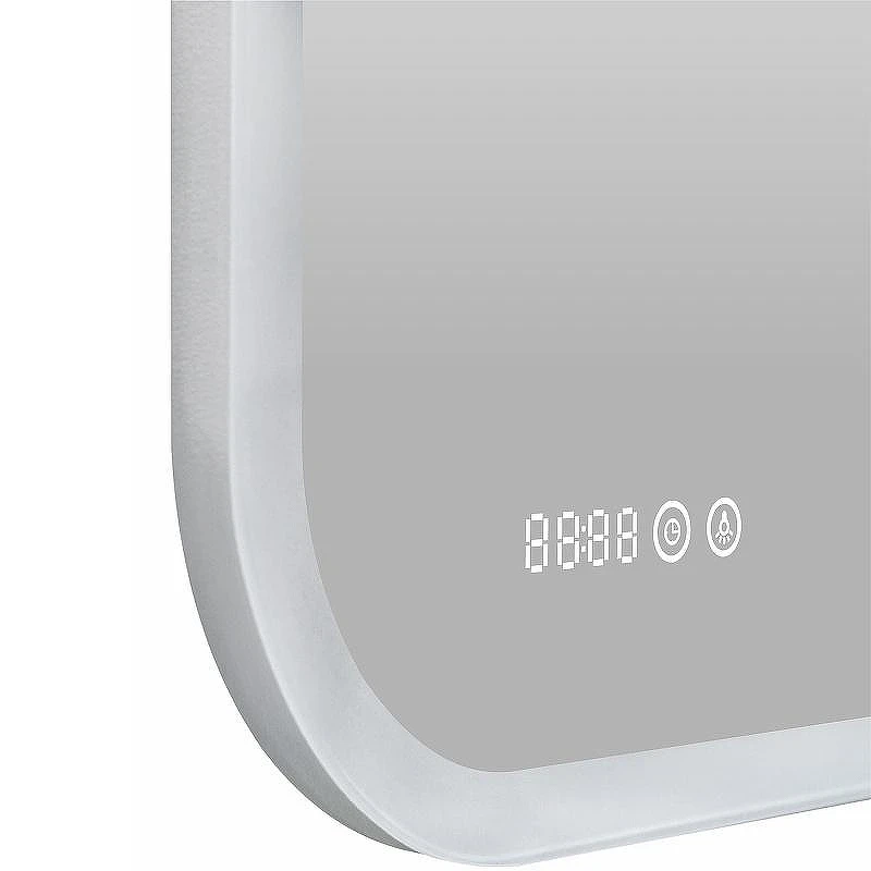 Зеркало Reflexion Point 800х700 RF4513PT с подсветкой с сенсорным выключателем, диммером и часами