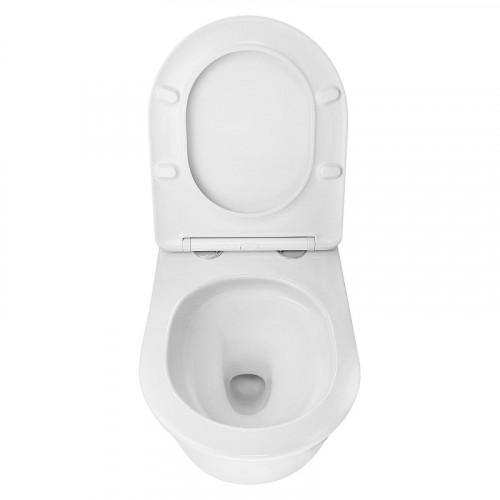 Унитаз Azario Lista AZ-1177T подвесной цвет Белый с сиденьем Микролифт