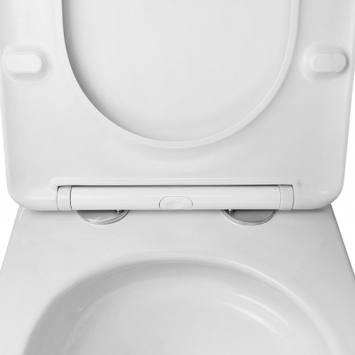 Унитаз Azario Lista AZ-1177T подвесной цвет Белый с сиденьем Микролифт