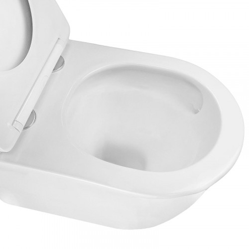 Унитаз Azario Lista AZ-1177T подвесной цвет Белый с сиденьем Микролифт