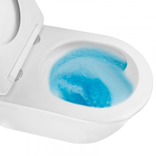 Унитаз Azario Lista AZ-1177T подвесной цвет Белый с сиденьем Микролифт