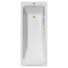 Чугунная ванна Vinsent Veron Italon 170x70 VIT1707045H/VH0012MGD цвет Белый с квадратными ручками матовое золото