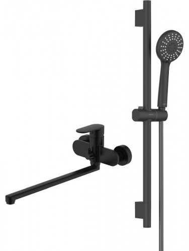 Смеситель для ванны Aquatek Ника AQ1833MB универсальный цвет Черный матовый