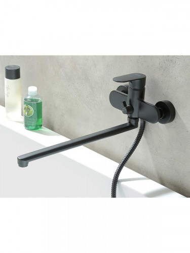 Смеситель для ванны Aquatek Ника AQ1833MB универсальный цвет Черный матовый