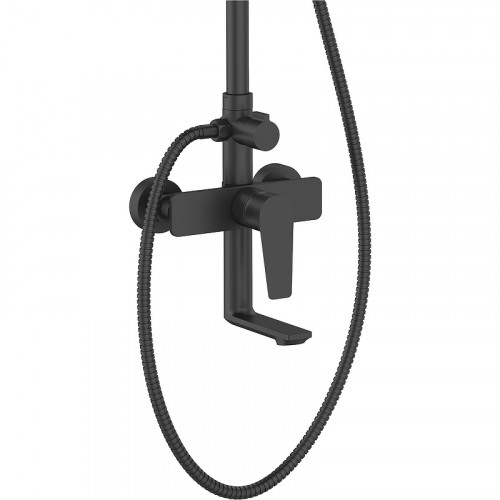 Душевая система Agger Brilliant A0393344 Черная матовая латунь на стену